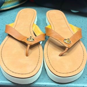 Coach leather sandals. BNWT size 10